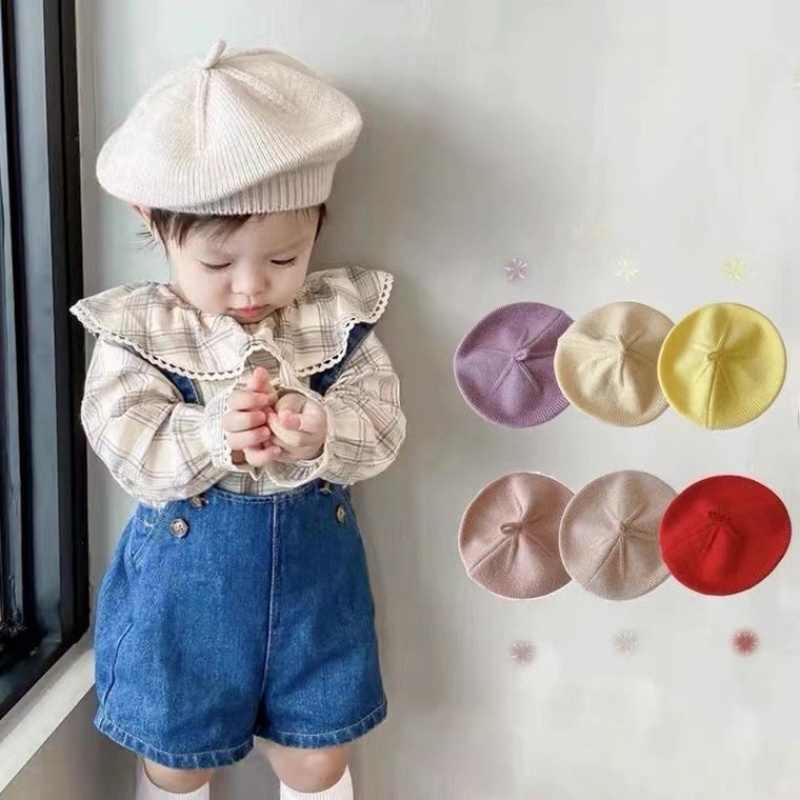 Knit Beanie Hat Warm - Nouveauté tricoté bébé béret enfant en