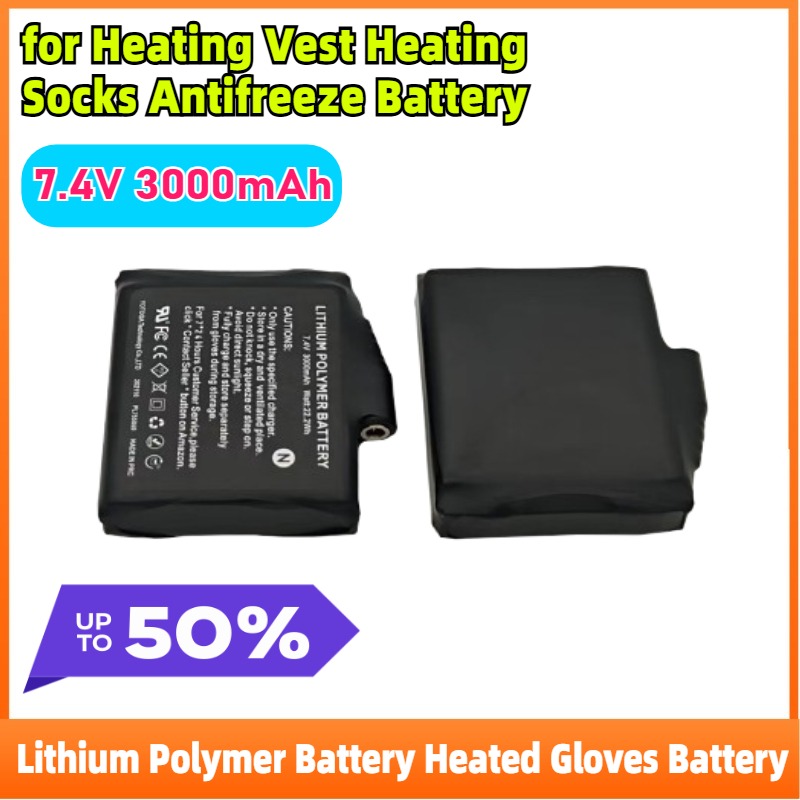 2-8 pièces Lithium polymère 7. - Heated Vest Battery avis et prix