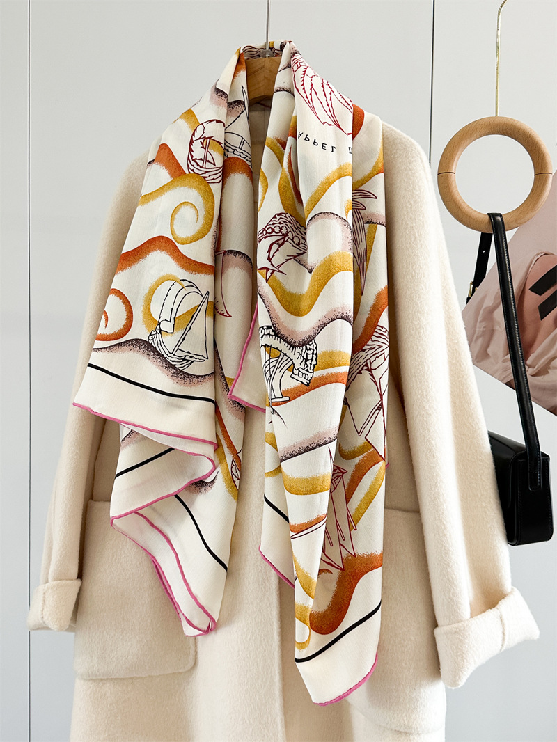 Écharpe double face 135 cm, ch - Cashmere Pashmina Wrap avis et prix